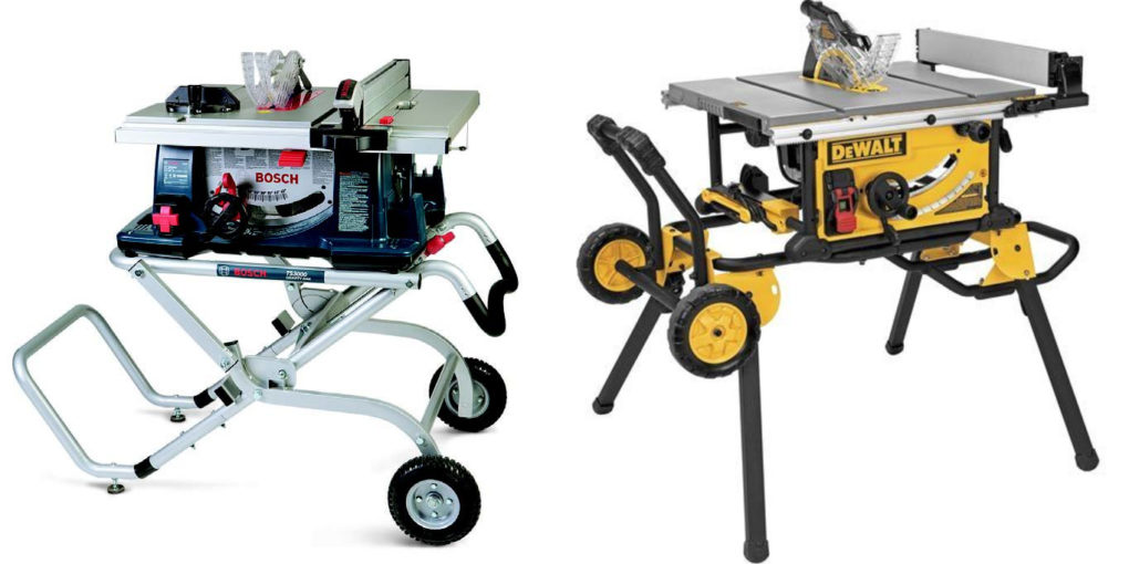 Bosch 4100 Vs Dewalt 7491 Which Table Saw Woodworking Tool Guide
