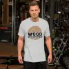 unisex staple woodworking t-shirt athletic heather front
