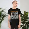 unisex staple woodworking t-shirt black front