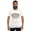 unisex staple woodworking t-shirt white front