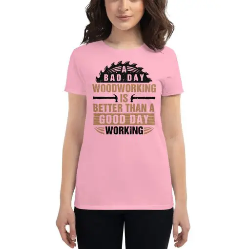 Women's short sleeve t-shirt charity pink front