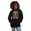 unisex premium hoodie black front- I don't always mess up when woodworking