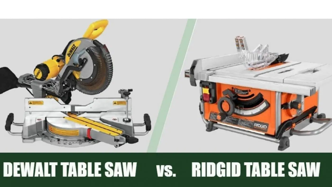 Ridgid vs DeWalt Portable Table Saw